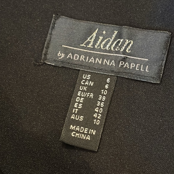 Aidan Mattox Chiffon Feather Cocktail Dress size 6 Worn once ! - Picture 4 of 7